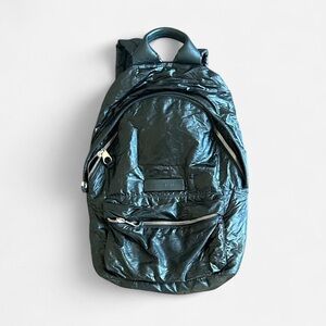 McQ by Alexander McQueen Metallic Black Backpack